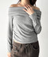 ドレープオフショルトップス | BA2253022 | グレー