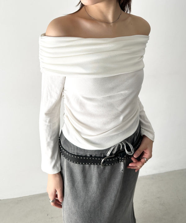 ドレープオフショルトップス | BA2253022 | ホワイト