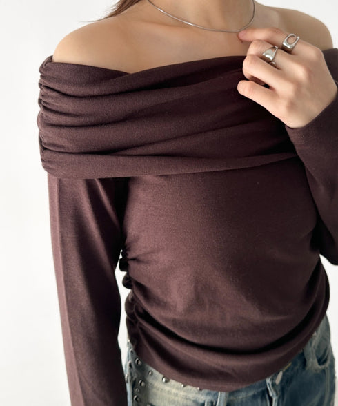 ドレープオフショルトップス | BA2253022 | ブラウン