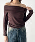 ドレープオフショルトップス | BA2253022 | ブラウン