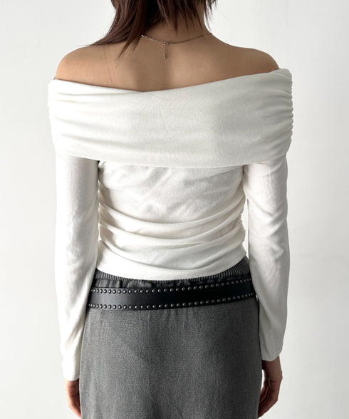 ドレープオフショルトップス | BA2253022 | ホワイト