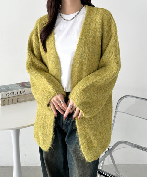 オーバーサイズコクーンニットカーディガン | CL2256051 | グリーン
