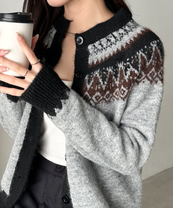 ノルディックニットカーディガン | CL2254005 | グレー