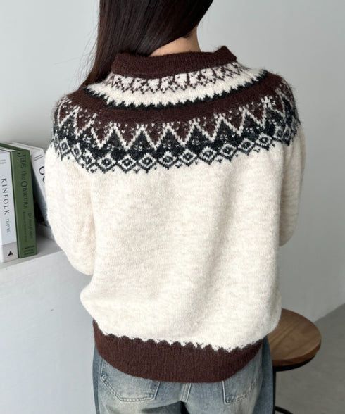 ノルディックニットカーディガン | CL2254005 | アイボリー