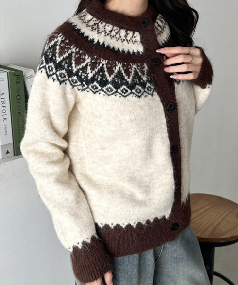 ノルディックニットカーディガン | CL2254005 | アイボリー