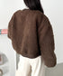 ノーカラーボアジャケット | CL2254007 | ブラウン