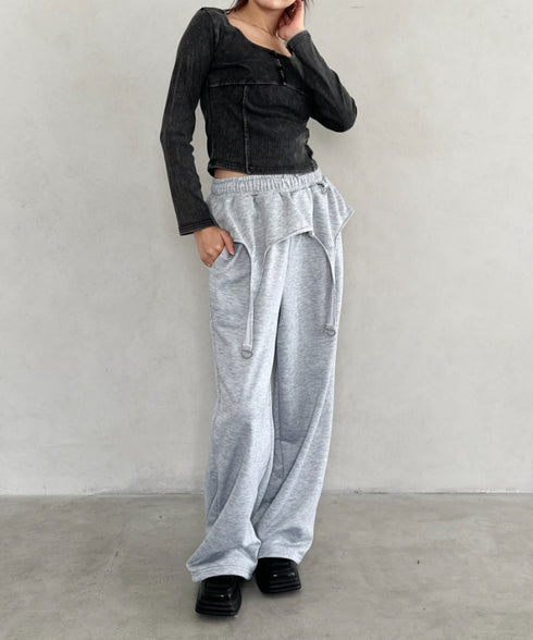 ピグメントヘンリーネックコンパクトトップス | BA2253029 | ブラック