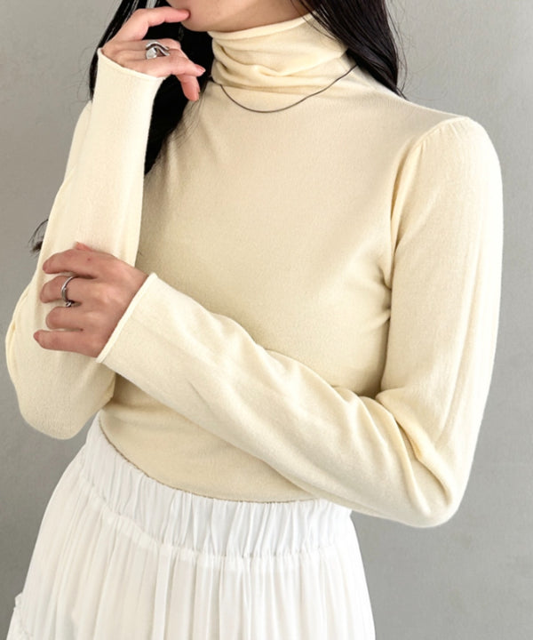 タートルネックトップス | CL2256064 | ライトイエロー