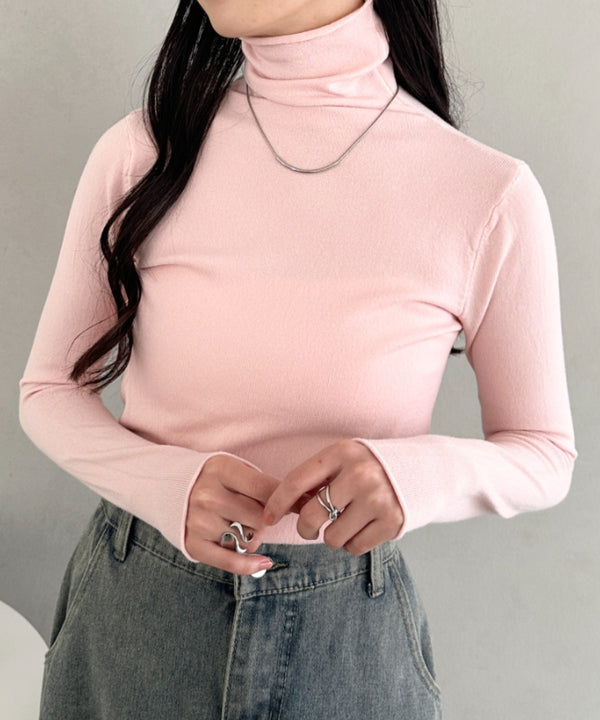 タートルネックトップス | CL2256064 | ピンク
