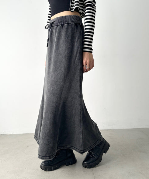 メランジニットロングスカート | BA2256047 | ブラック