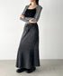 メランジニットロングスカート | BA2256047 | ブラック