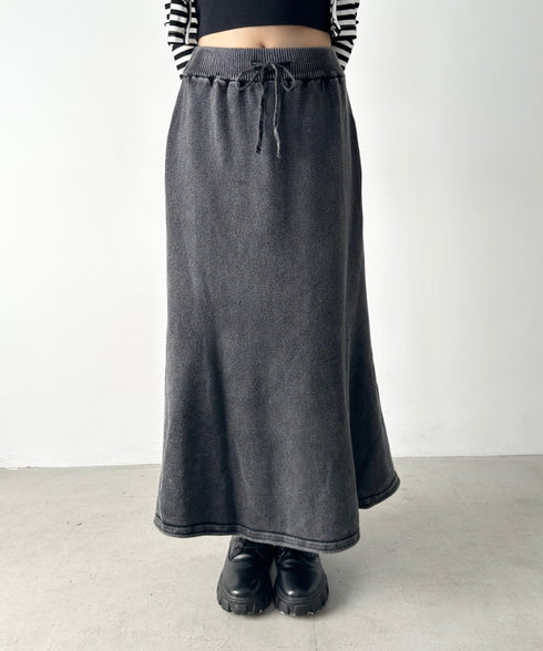 メランジニットロングスカート | BA2256047 | ブラック