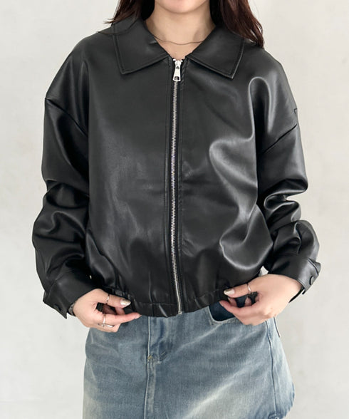 PUミドルブルゾン | BA2253030 | ブラック