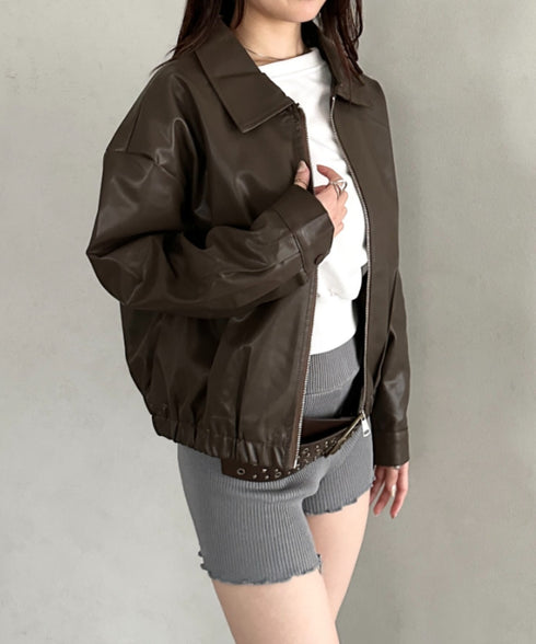 PUミドルブルゾン | BA2253030 | ブラウン