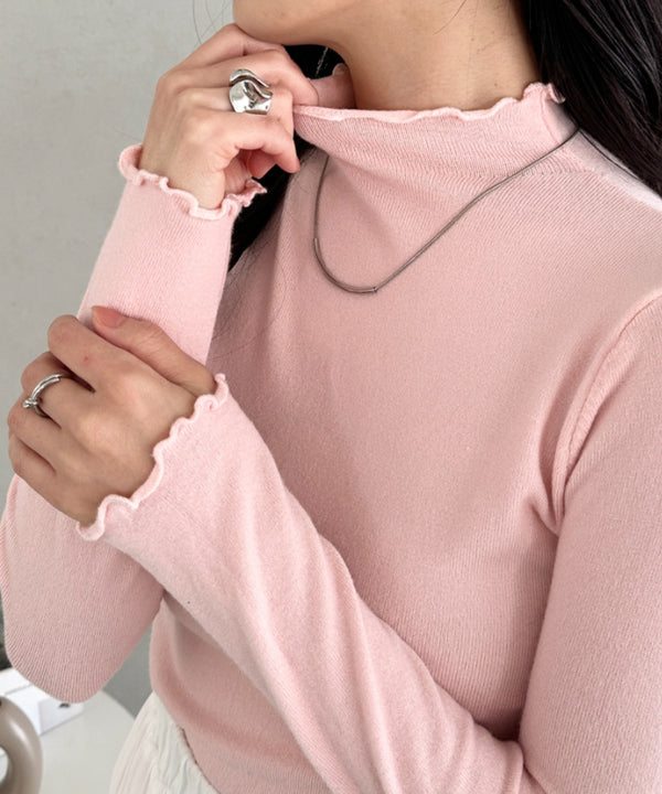 メロウフリル長袖トップス | CL2256065 | ピンク