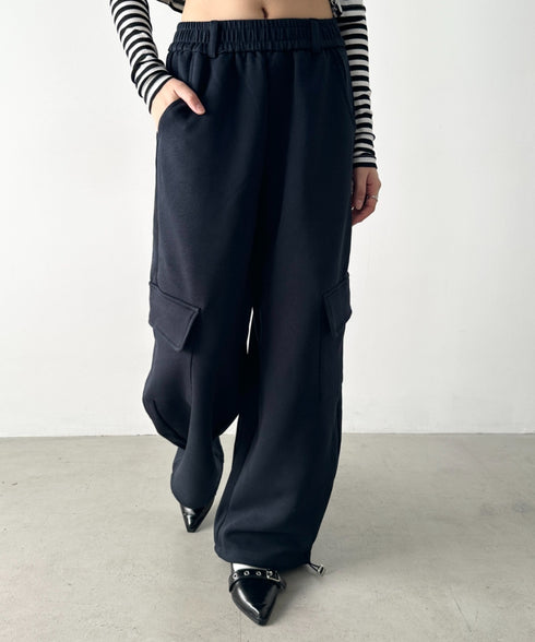カーゴスウェットワイドパンツ | BA2256049 | ネイビー