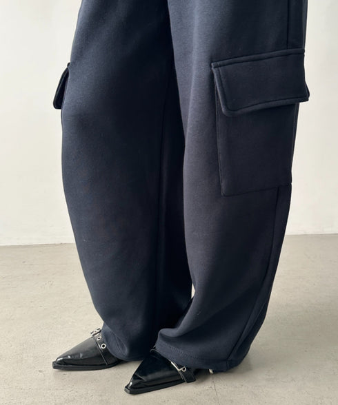 カーゴスウェットワイドパンツ | BA2256049 | ネイビー