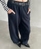スウェットワイドカーブパンツ | BA2256050 | ネイビー