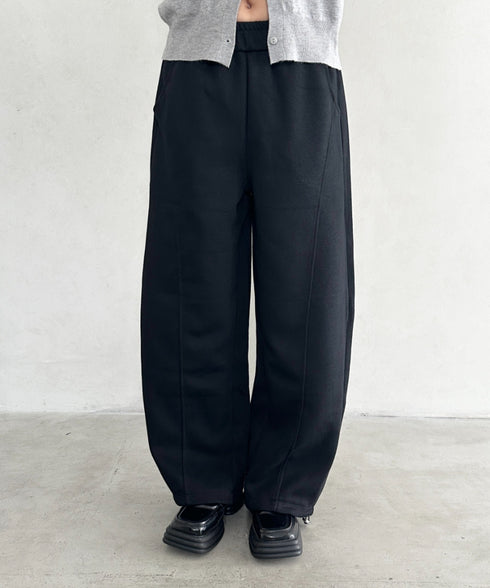 スウェットワイドカーブパンツ | BA2256050 | ブラック