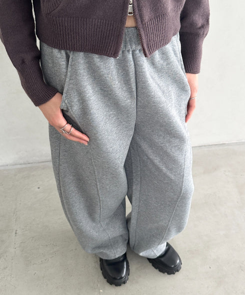 スウェットワイドカーブパンツ | BA2256050 | グレー