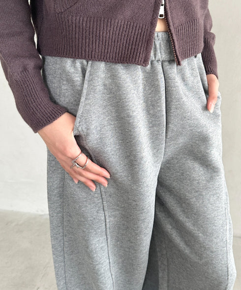 スウェットワイドカーブパンツ | BA2256050 | グレー