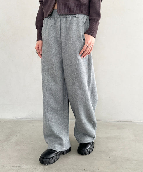 スウェットワイドカーブパンツ | BA2256050 | グレー