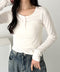 ヘンリーネック長袖トップス | CL2253037 | アイボリー