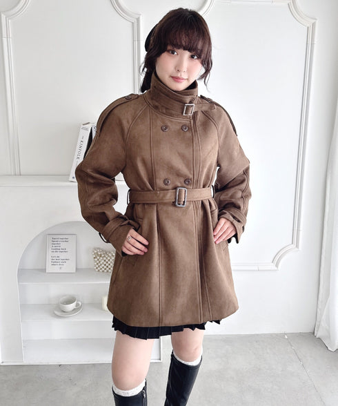ウエストベルトミドルコート | LO2254021 | ブラウン