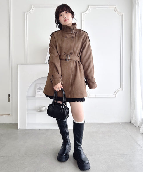 ウエストベルトミドルコート | LO2254021 | ブラウン