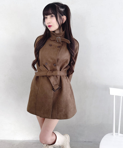 ウエストベルトミドルコート | LO2254021 | ブラウン