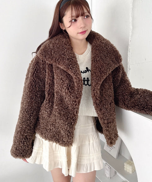 プードルファージャケット | LO2254023 | ブラウン