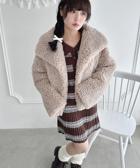 プードルファージャケット | LO2254023 | アイボリー