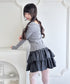 【チェック&無地】ウールライクフリルミニスカパン | LO2254034 | ブラック系その他