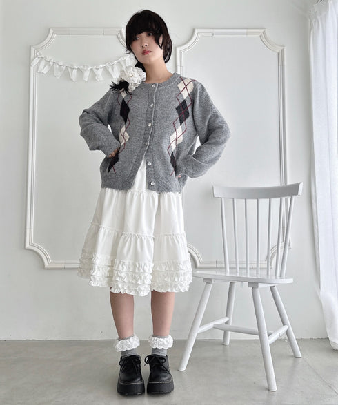 裾フリルティアードミディスカート | LO2256067 | アイボリー