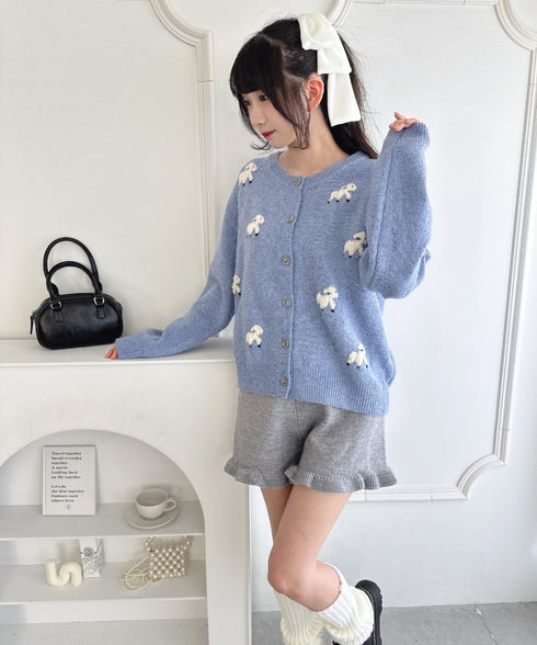 メニーシープニットカーディガン | LO2256068 | ブルー