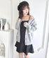 【チェック&ドット】フロントリボンミニキャミワンピース | LO2256072 | ブラック系その他