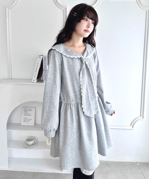 セーラースウェットワンピース | LO2256073 | グレー