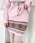 リボンノルディックニットセットアップ【2点SET】 | LO2254029 | ピンク