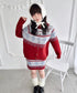リボンノルディックニットセットアップ【2点SET】 | LO2254029 | レッド