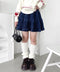 コーデュロイフリルミニスカパン | LO2254032 | ネイビー