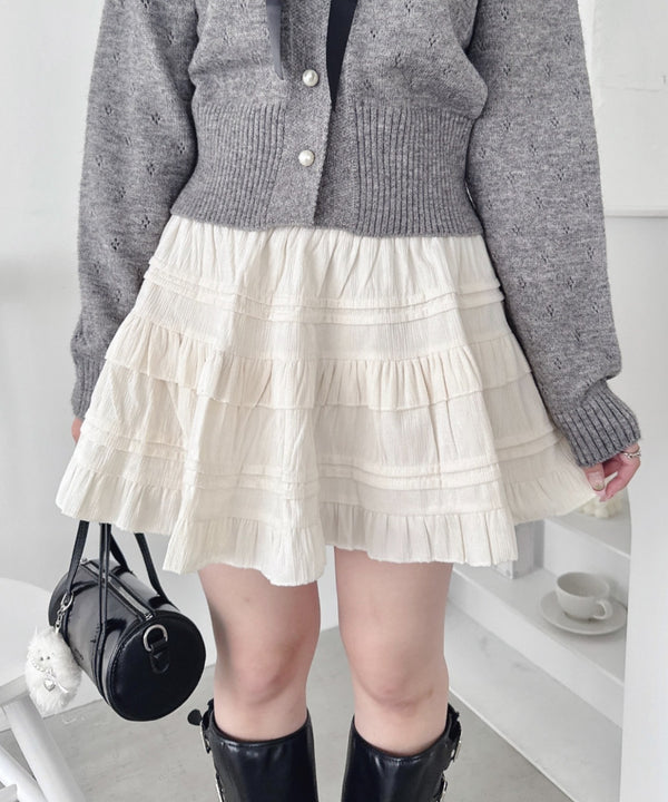 コーデュロイフリルミニスカパン | LO2254032 | アイボリー