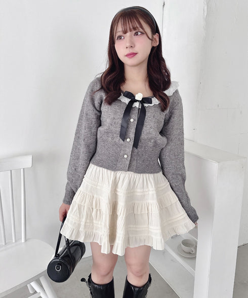 コーデュロイフリルミニスカパン | LO2254032 | アイボリー