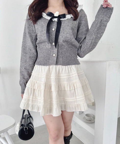 コーデュロイフリルミニスカパン | LO2254032 | アイボリー