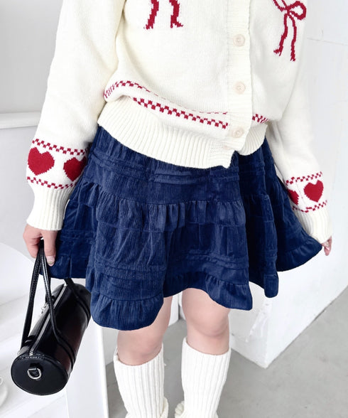 コーデュロイフリルミニスカパン | LO2254032 | ネイビー