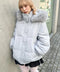 ボリュームフェイクファーフードパデッドジャケット | LO2254038 | グレー
