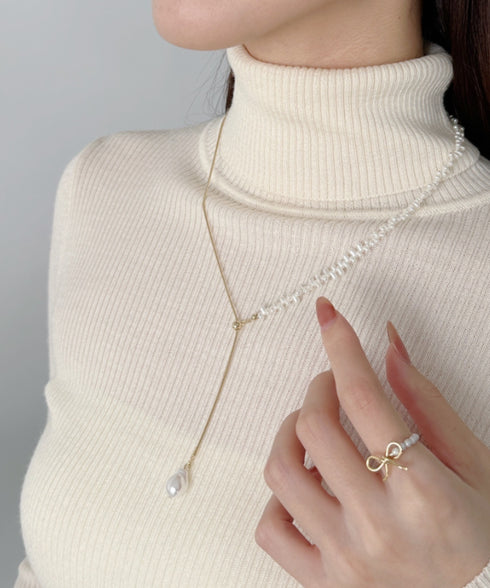 ニュアンスY字ドロップネックレス | SW4256010 | ゴールド