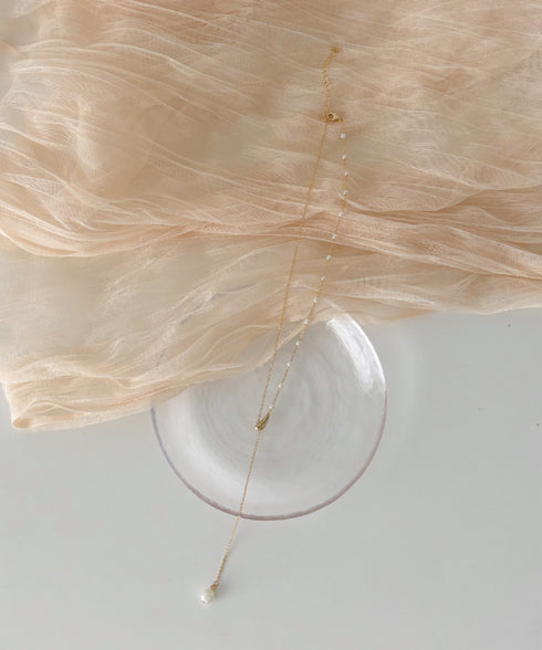 Y字スライダーパールネックレス | SW4256011 | ゴールド