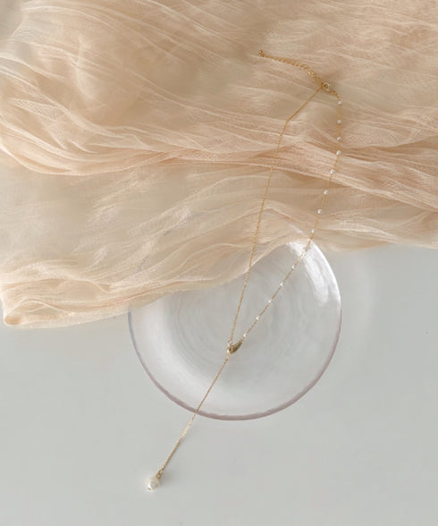 Y字スライダーパールネックレス | SW4256011 | ゴールド