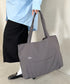 【A4収納可能】ナイロン軽量大容量トートバッグ マザーズバッグ トラベルバッグ ユニセックス | MD1256055 | グレー