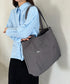 【A4収納可能】ナイロン軽量大容量トートバッグ マザーズバッグ トラベルバッグ ユニセックス | MD1256055 | グレー